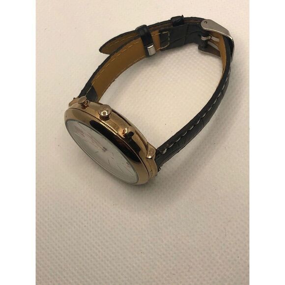 Fossil FTW5021 Women's Black Leather Analog Silver Dial Hybrid Smart Watch HO387 - Picture 7 of 9